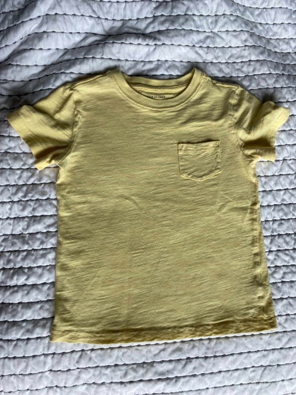 Janie and Jack Soft Yellow Pocket Tee